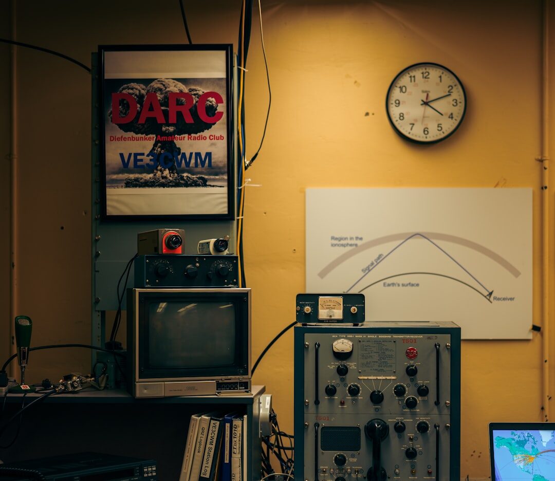 vintage radio studio broadcast