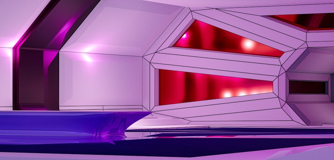 futuristic radio studio
